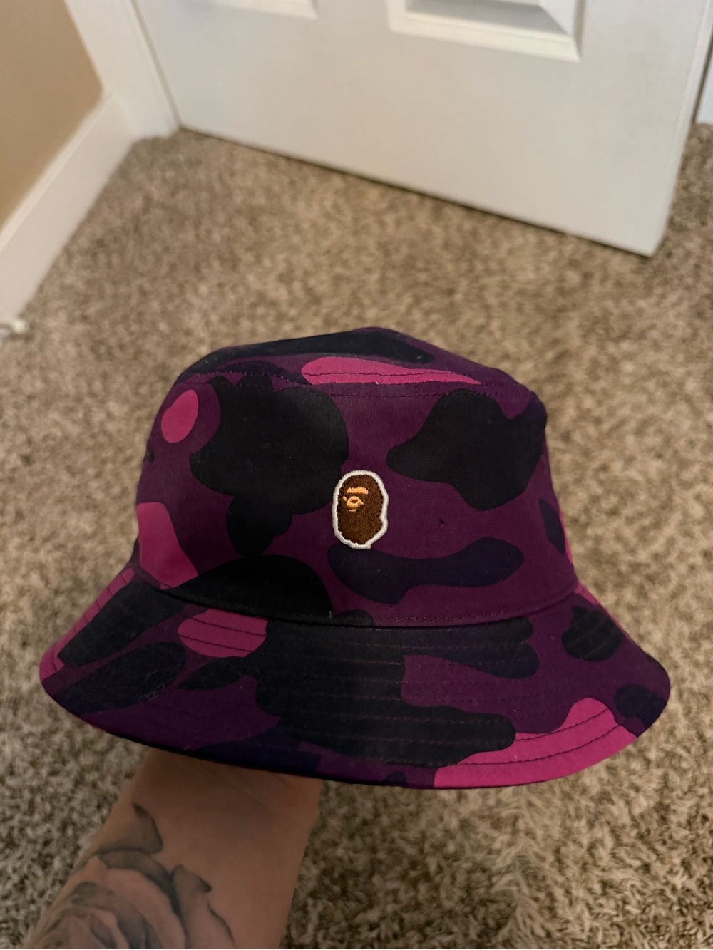 Bape purple Camo Bucket Hat